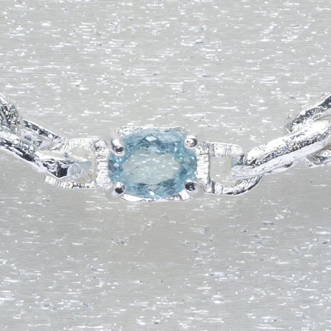 CRUSTY NECKLACE W. AQUAMARINE