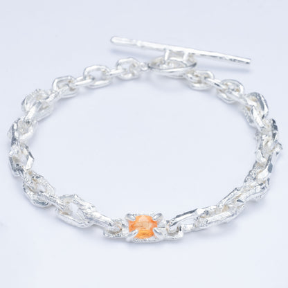 "CRUSTY" BRACELET W.  MANDARIN