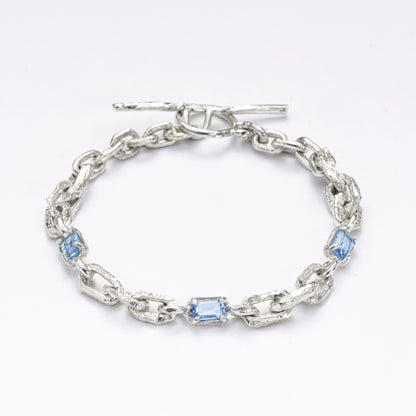 "CRUSTY" BRACELET W. GEMSTONES