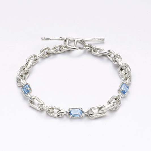 "CRUSTY" BRACELET W. GEMSTONES